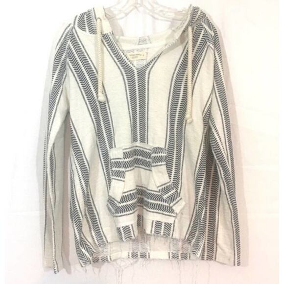 Ocean Drive Striped Baja Hoodie Size S/M - Picture 2 of 4